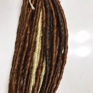 Photo of 15 Blonde Auburn Dreads Dreadlocks Hair Extensions