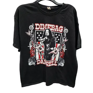 Photo of Vintage Dimebag Darrell Guitars Flag T-Shirt Alstyle Tag Men's XL Pantera