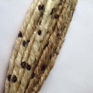 Photo of Leopard Print Spotted Hair Extension Dreads Dreadlocks Blonde