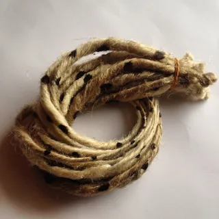 Photo of Leopard Print Spotted Hair Extension Dreads Dreadlocks Blonde