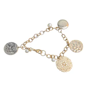 Photo of Vintage Gold Tone Charm Bracelet