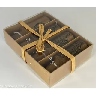 Photo of Wine Cork Candles Set of 4 in Gift Box Cheers from Giftcraft Inc