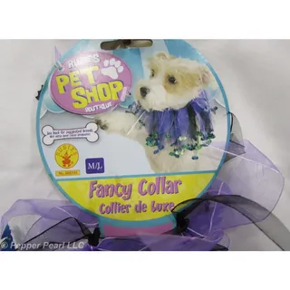 Photo of Pet Shop Bat Collar Medium Large Purple Black Halloween Costume Dog NOS