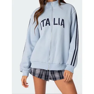 Photo of Edikted Italy Track Jacket NWT Oversized XS NWT Retail $78