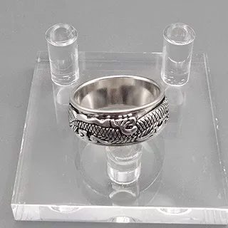 Photo of Dragon Spinner Ring Genuine Sterling Silver S925 11mm