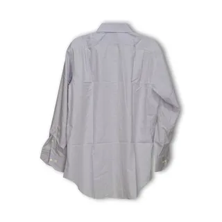Photo of Lorenzo Uomo Dress Shirt Men 16.5 32/33 Purple/White Long Sleeve cotton Collared