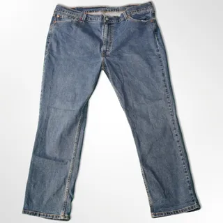 Photo of Levi's 511 Jeans Mens 42x30 Denim Slim Fit Blue Stretch Casual Zip Fly