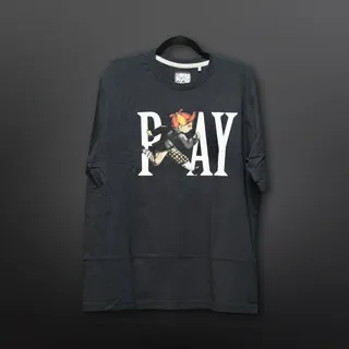Photo of Play Cloths T-Shirt Men L Black/Multicolor Graphic Short Sleeve Streetwear