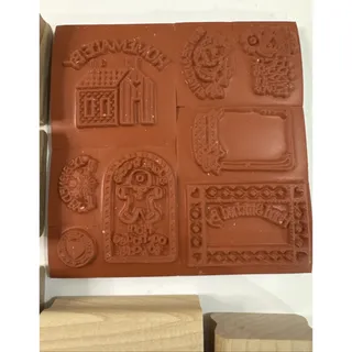 Photo of Stampin Up Unmounted Stamp Set - 5 blocks 8 stamps for Handmade/Homemade items