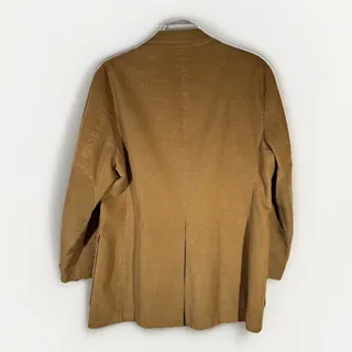 Photo of Vintage 70s 80s Mens Corduroy Blazer 42R Elbow Patches Academic Professor