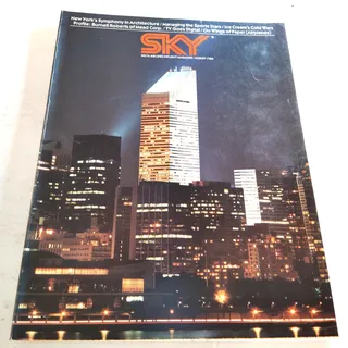 Photo of Delta SKY August 1985 In-Flight Magazine - Paper Airplanes, NYC Architecture