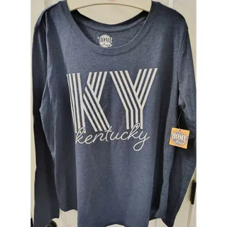 Photo of Home Free NWT Kentucky Long Sleeves Navy Shirt, Size Large