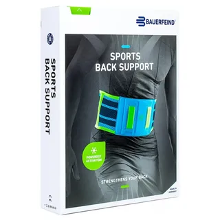 Photo of Bauerfeind Sports Back Support Brace Breathable Unisex Adult Blue/Green/Black