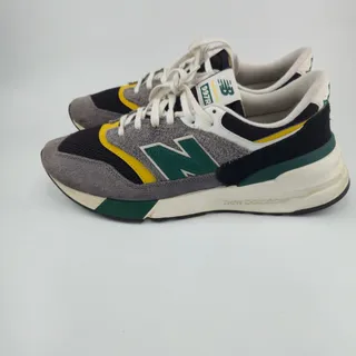 Photo of New Balance 997R Men's Size 10.5 U997RRA Black Gray Marsh Green Yellow Sneakers