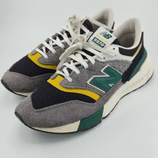 Photo of New Balance 997R Men's Size 10.5 U997RRA Black Gray Marsh Green Yellow Sneakers