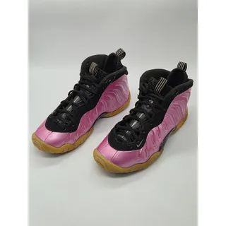 Photo of Nike Air Foamposite One Pink Black Gum Sole Youth Basketball Shoes Size 4.5