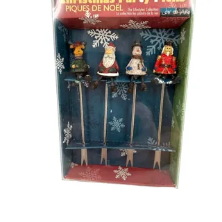 Photo of VTG MSC International Christmas Party Picks Set of 4 Christmas 2002