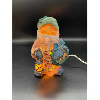 Photo of Santa Claus Night Light Table Lamp 7" Tested & Works
