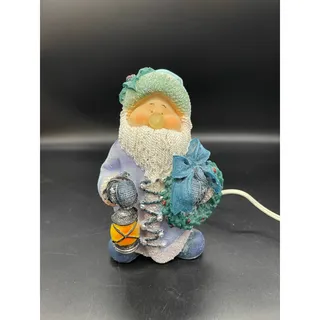 Photo of Santa Claus Night Light Table Lamp 7" Tested & Works