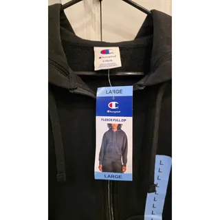 Photo of NWT Champion Black Fleece Full Zip Hoodie Women's Large