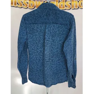 Photo of Mossomo Blue Paisley print long sleeved button-down shirt Size S