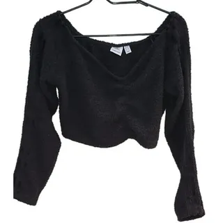 Photo of Adidas Women’s Long Sleeve Crop Top Black Size Large