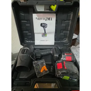 Photo of Cordless Leaf Blower 21V, 980,000 RPM, 2x 4.0Ah Batteries Charger & Case