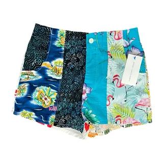 Photo of Mother x Carolyn Murphy Recycled Hawaiian Board Shorts High Waist size M NEW Tag