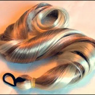 Photo of Blonde Two Tone Pony Tail Fall Hair Extensions NEW