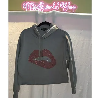 Photo of Rainbow Hoodie Lips Sweat Suit Set Size Large
