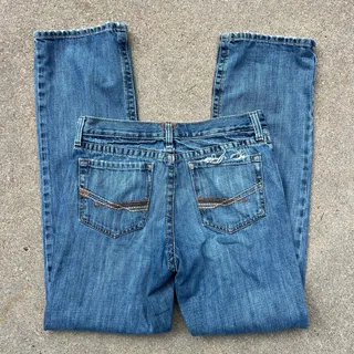 Photo of Ariat M4 Relaxed Fit Scoundrel Boot Cut Blue Jeans Low Rise 33x36 10008403