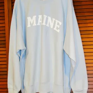 Photo of MV Sport Men's Maine Sweatshirt Size 2X Arctic Blue Fleece Lined Crewneck