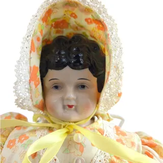 Photo of Vintage, 17 Inch Tall, China Head Doll