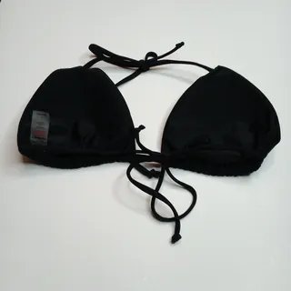 Photo of Black Triangle Bikini Top - New Without Tags, Adjustable Ties, L