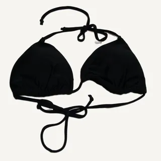 Photo of Black Triangle Bikini Top - New Without Tags, Adjustable Ties, L