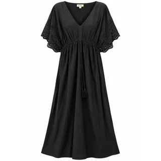 Photo of World Market Women's L/XL Black Dress Black 100% Cotton Maxi