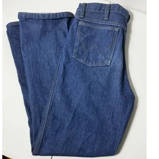 Photo of Wrangler 936NAV Cowboy Cut Slim Fit Jeans 34x32 Blue Western Denim