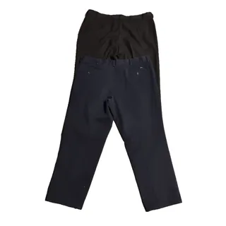 Photo of lot of 2 Stafford and Dockers Men's Pants Size 42X30 black and blue pleated