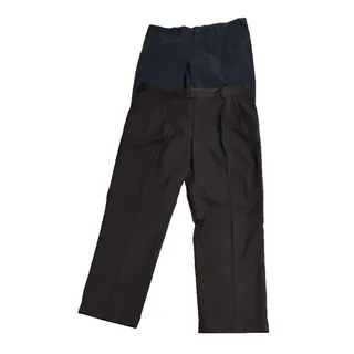 Photo of lot of 2 Stafford and Dockers Men's Pants Size 42X30 black and blue pleated