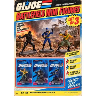 Photo of G.I. Joe Just Play 2.25” Mini Figures Lot Duke Snake Eyes Cobra Commander NEW