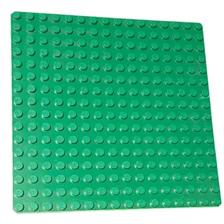 Photo of LEGO Green Baseplate 16x16 Studs Building Plate Board Classic LEGO Base Plate Piece Part 91405 Green Building Plate LEGO Baseplate Toy Building