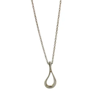 Photo of Tiffany and Co Elsa Peretti Teardrop Pendant Necklace in Sterling Silver