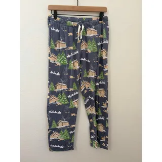 Photo of Burt's Bees Women’s Size Small Pajama Pants Organic Cotton Loungewear Winter