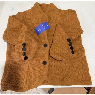 Photo of Business Casual Blazer Jacket Waffle Knit Sweater Cardigan Top Open Front Coat 
