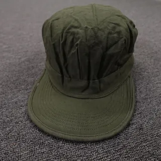 Photo of Vintage Korean War US Army Utility Cap Cotton OG-107 Texas Miller 1953 Size 7