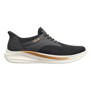 Photo of SKECHERS Hands Free Swift Fit Men's Slip on Low Top Sneaker Black Size 9 M