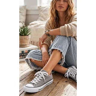 Photo of Converse Chuck Taylor All Star Madison OX Gray Polka Dot Low Top Sneakers NEW Women's
8 NWOB