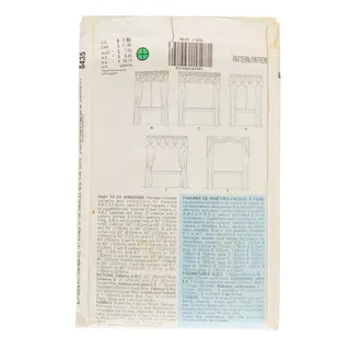 Photo of Butterick 6435 Waverly Window Treatments Sewing Pattern Swags Valance Cut OOP