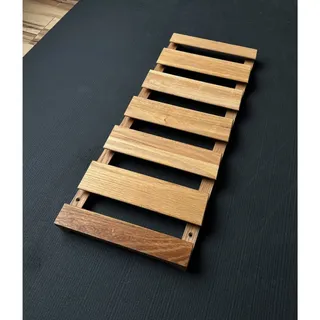 Photo of The Container Store Oak Under Cabinet Wine Glass Rack