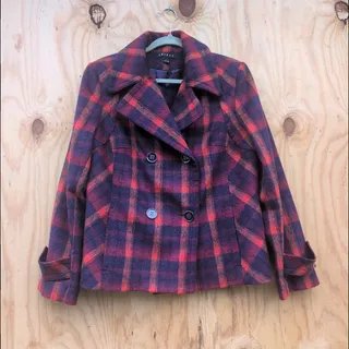 Photo of Tribal Tailored Wool Blend Blazer Moody Preppy Academia Women's Large